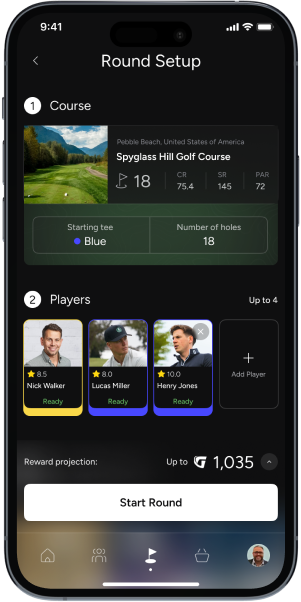 Start your round